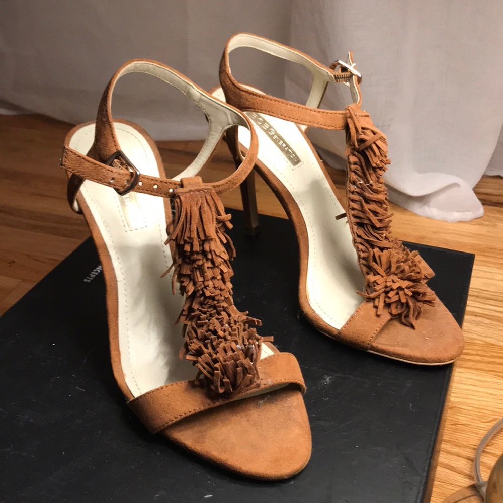 New Brown tan strap heals coachella Festival shoes